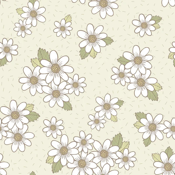 Adorable flower seamless pattern — Stock Vector