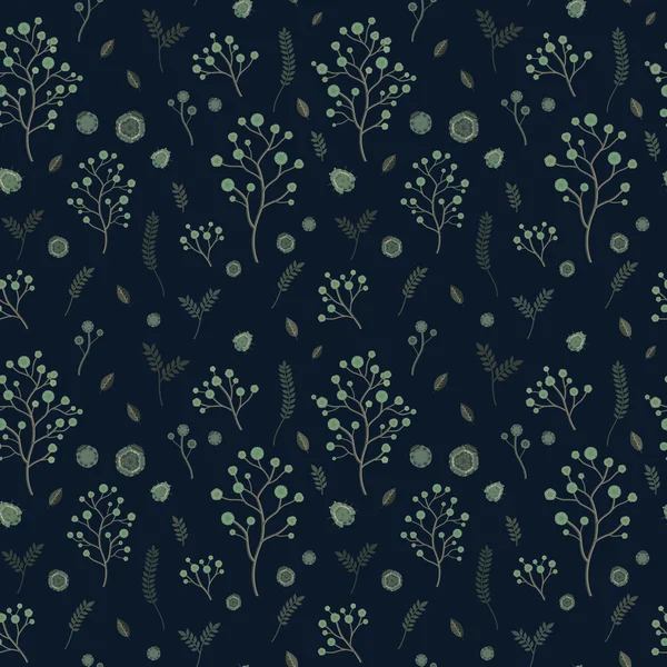 Adorable motif floral sans couture — Image vectorielle