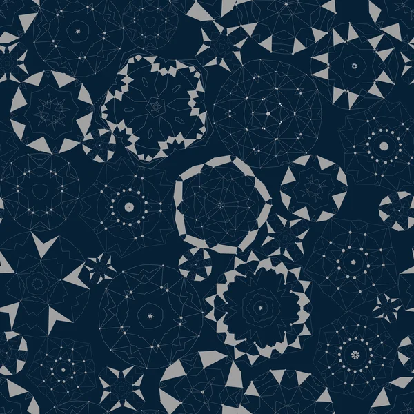 Motif floral géométrique élégant sans couture — Image vectorielle