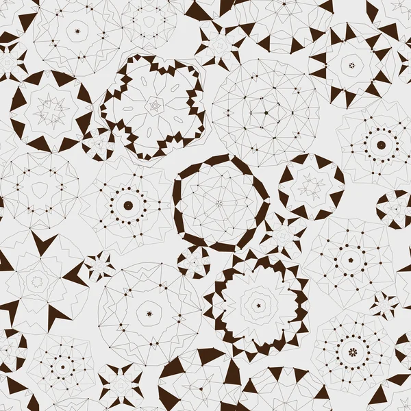 Элегантный геометрический цветочный бесшовный узор — стоковый вектор