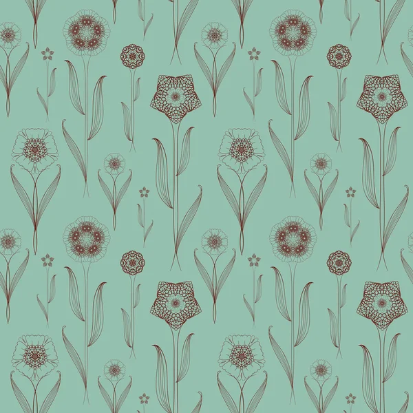 Délicat fond motif floral sans couture — Image vectorielle