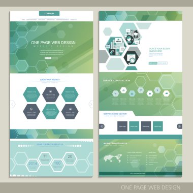 yüksek teknoloji kavramı bir sayfa web sitesi tasarım