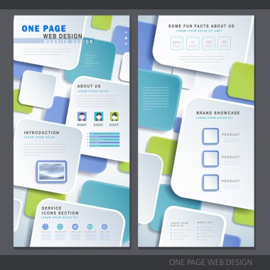 yaratıcı bir sayfa web sitesi tasarım şablonu 