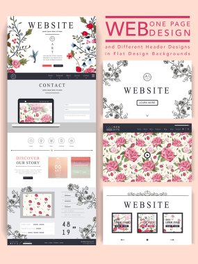 zarif bir sayfa web sitesi tasarım şablonu 