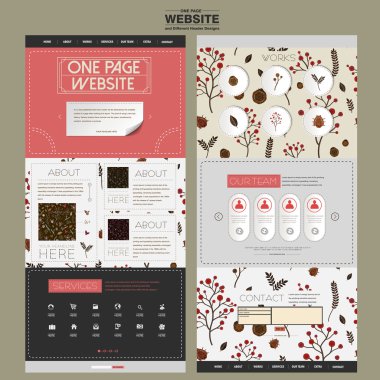 çok güzel bir sayfa web sitesi tasarım şablonu