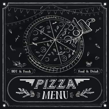 yaratıcı pizza menü tasarımı