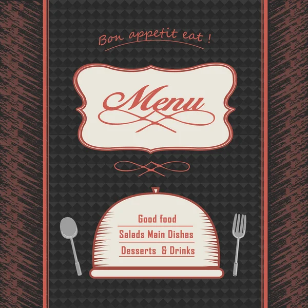 Design de menu restaurant moderne — Image vectorielle