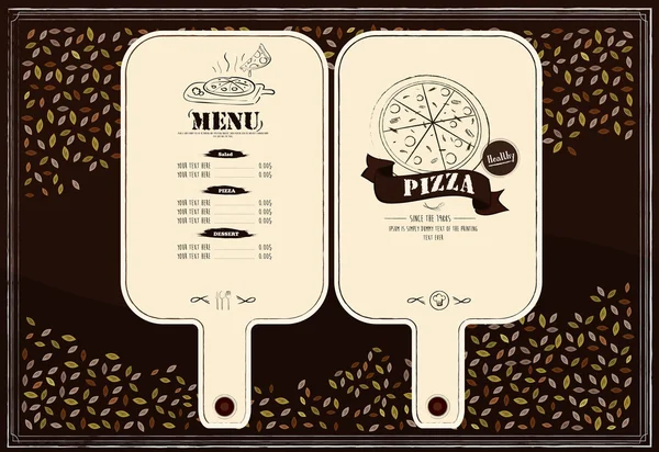 Creative restaurant menu design — Stock Vector