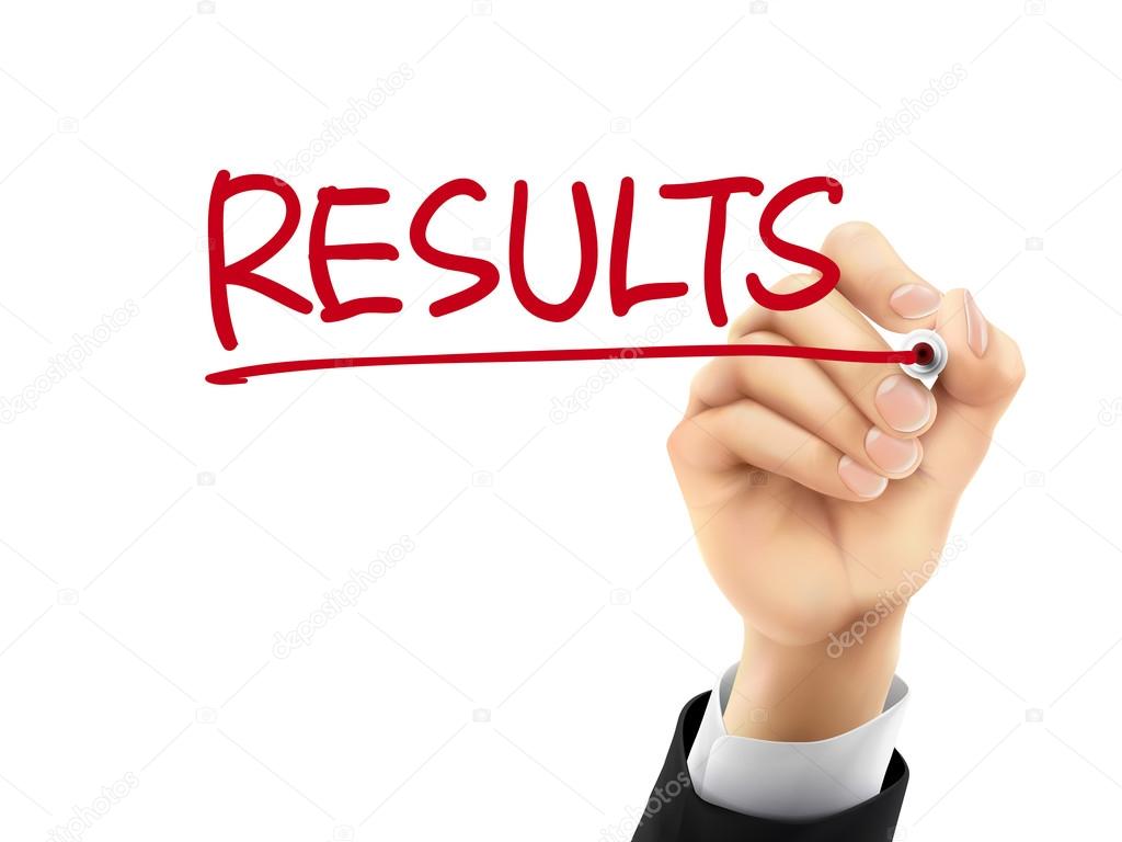 Results written by 3d hand Stock Vector by ©kchungtw 67398853