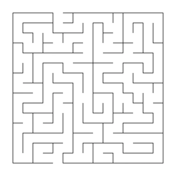 Négyzet alakú labirintus — Stock Vector