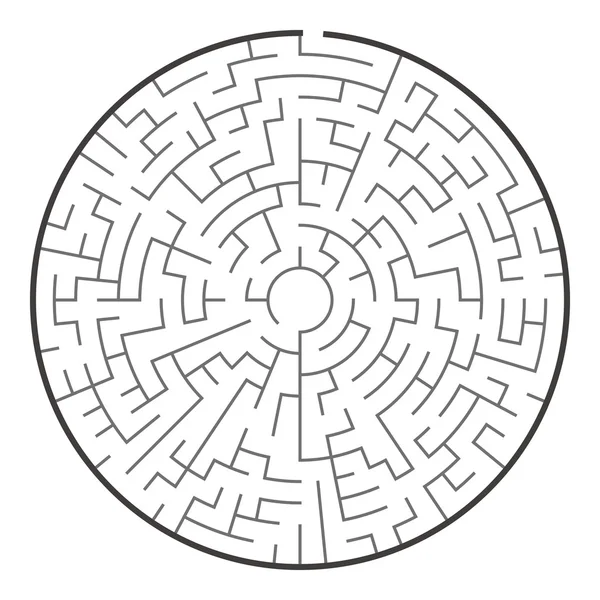 Labirinto circular grande — Vetor de Stock