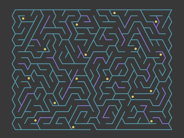 Laberinto rectangular de moda — Archivo Imágenes Vectoriales