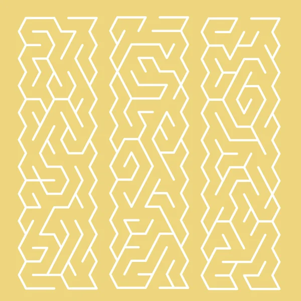 Ensemble labyrinthe moderne — Image vectorielle