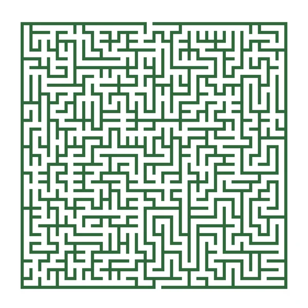 Сложный зелёный лабиринт — стоковый вектор