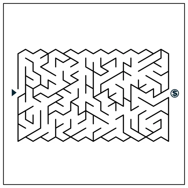 Modern attractive maze — Stock Vector