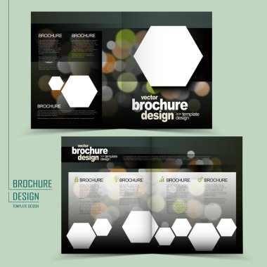 yarı katlı broşür şablonu tasarım glitter