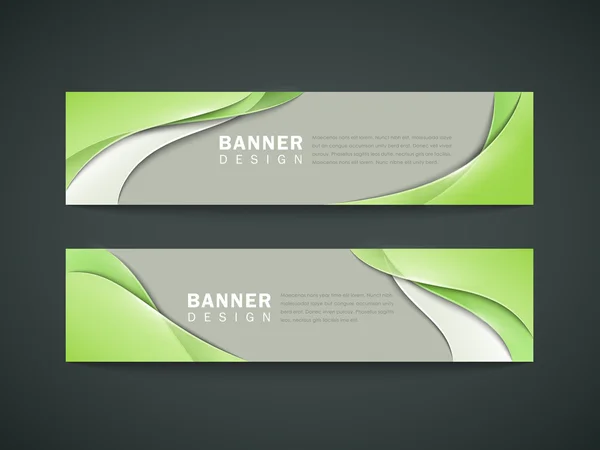 Abstract banner set design — Stock Vector