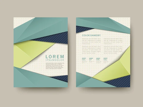 Design de brochure tendance — Image vectorielle