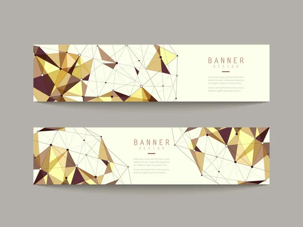 Geometrisches Banner-Design — Stockvektor