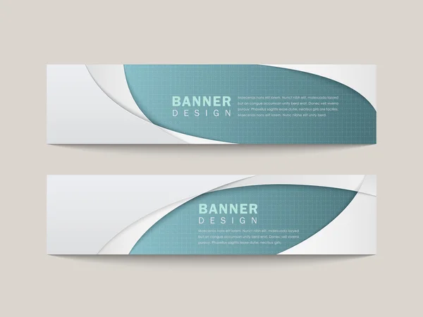 Banner con elegante design ad arco — Vettoriale Stock