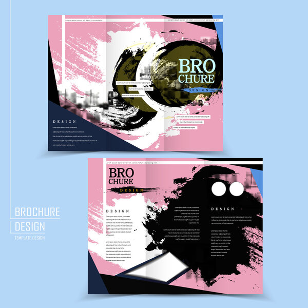 contemporary tri-fold brochure design
