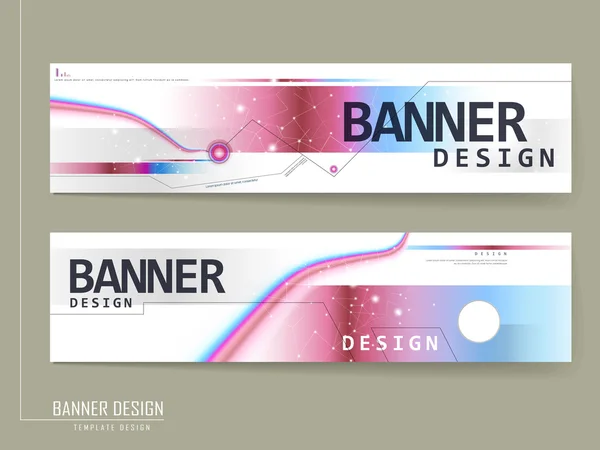 Design de bannière à la mode — Image vectorielle