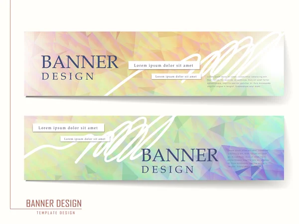 Elegantes Design der Banner-Broschüre — Stockvektor