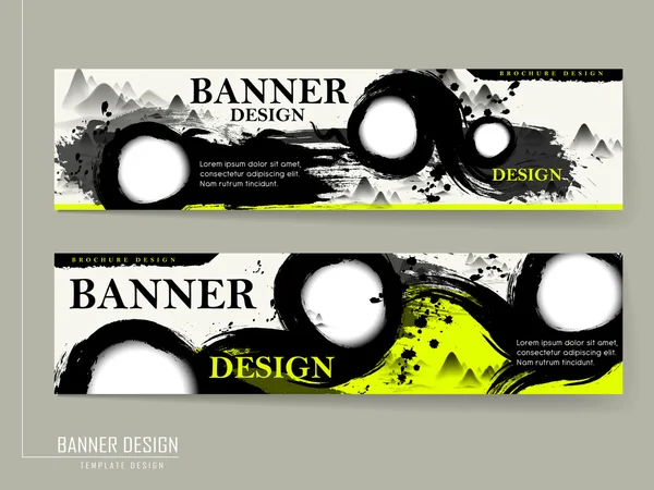 Design de banner atraente com curso de caligrafia — Vetor de Stock