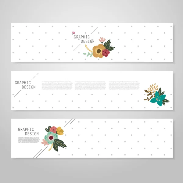 Adorável design de modelo de banner —  Vetores de Stock