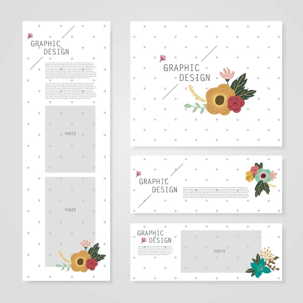 Bel design del modello di banner — Vettoriale Stock