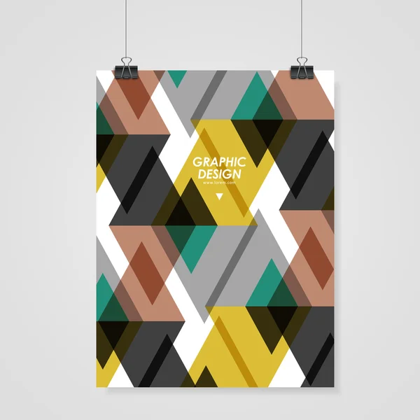 Design moderne de gabarit affiche — Image vectorielle