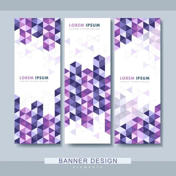 Design moderno del modello di banner set — Vettoriale Stock