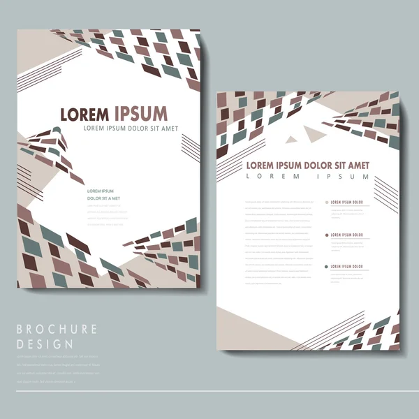 Modèle de brochure moderne set design — Image vectorielle