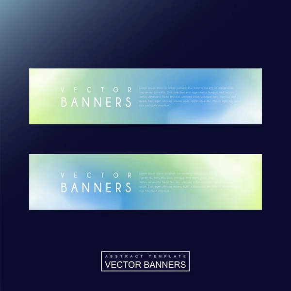Abstract banner template design — Stock Vector