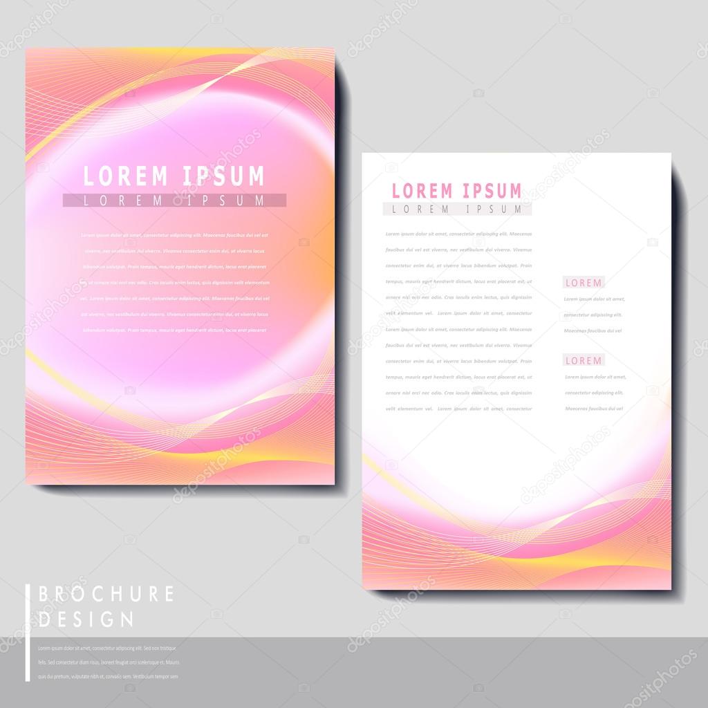 abstract brochure template set design