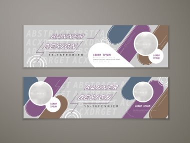 Modern banner şablon tasarımı