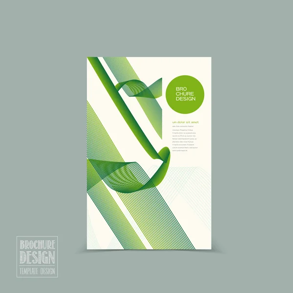 Einfachheit Broschüre Vorlage Design — Stockvektor