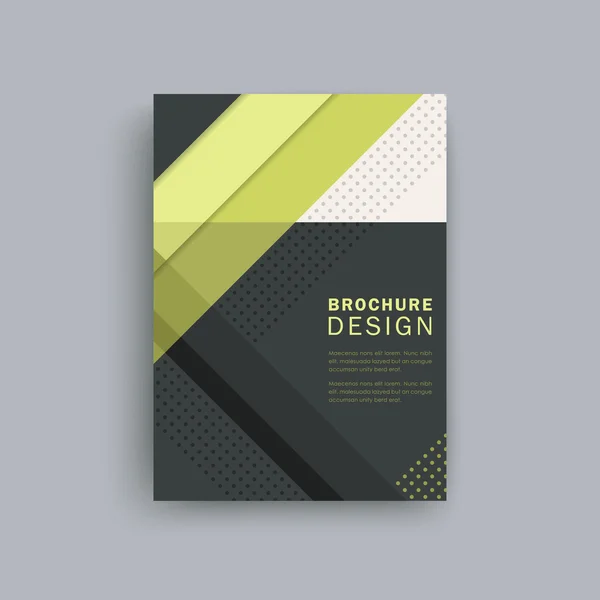 Design moderno brochura geométrica — Vetor de Stock