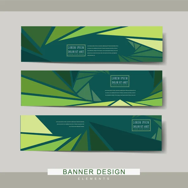 Charmantes Design der Banner-Vorlage — Stockvektor