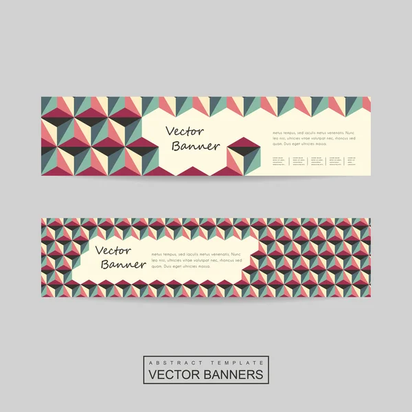 Modern banner template design — Stock Vector