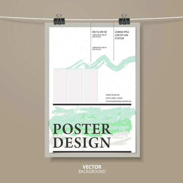Modèle d'affiche moderne — Image vectorielle