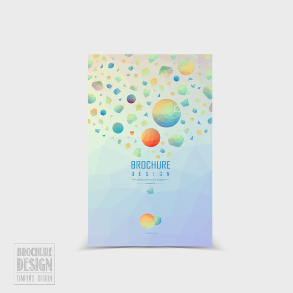 lovely brochure template design 