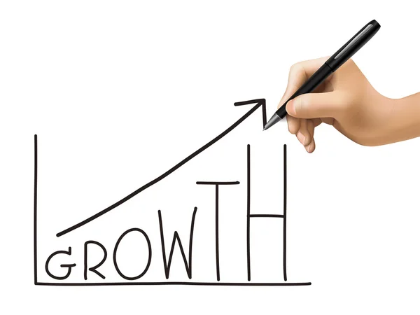 Gráfico de crescimento criativo — Vetor de Stock