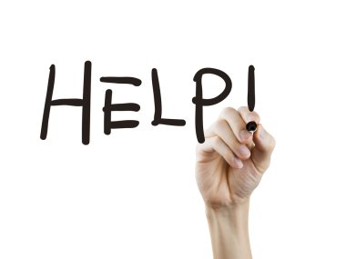 Elle yazılmış word Yardımı'na