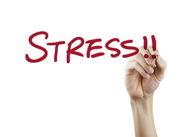 Stress word written by hand — Stock Photo, Image