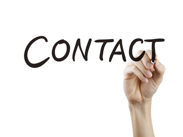 Contact word written by hand — Stock Photo, Image