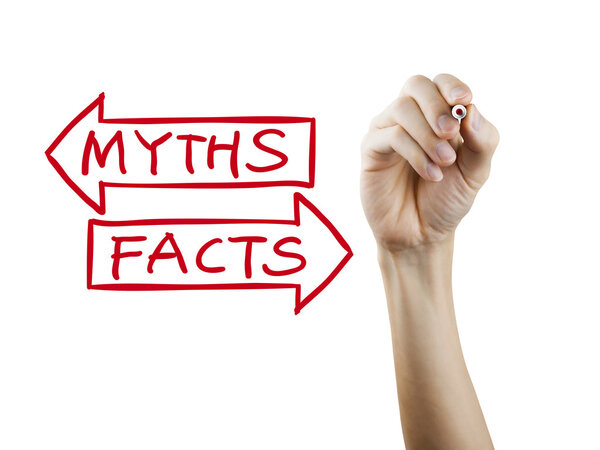 myths or facts words written by hand