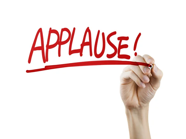 Applause word written by hand — Stock Photo, Image