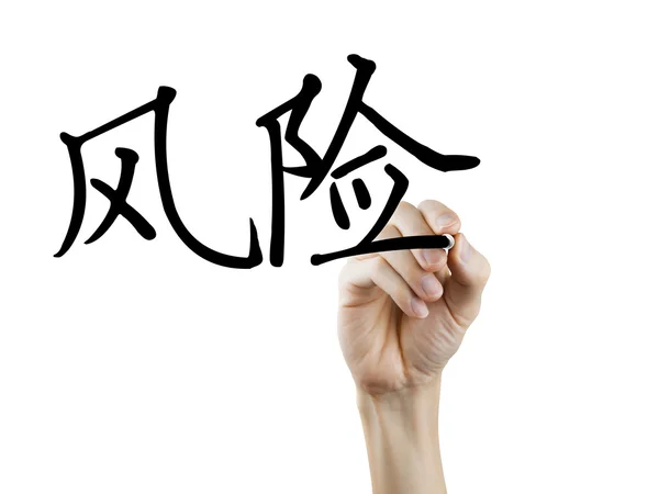 Simplified Chinese words for Risk — Stock Photo, Image