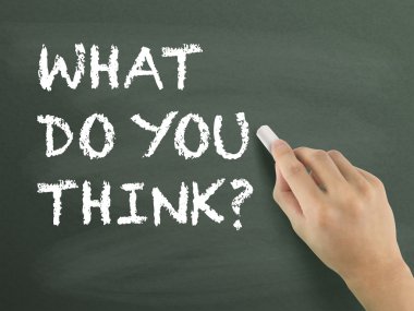 Elle yazılmış kelimeler ne düşünüyorsun